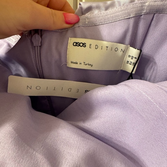 ASOS Lavender Ruffle Mini Dress - Picture 2 of 3